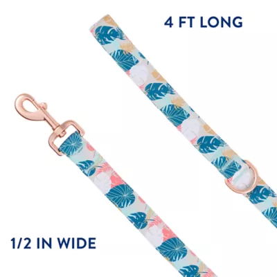 Product Top Paw® Tropical Leaves Dog Leash - 4 Ft