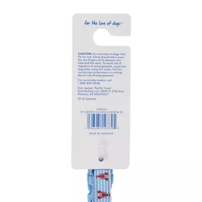 Product Top Paw® Blue Lobster Dog Collar with Bow