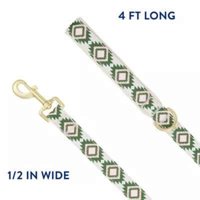Product Top Paw® Green Aztec Dog Leash - 4 FT