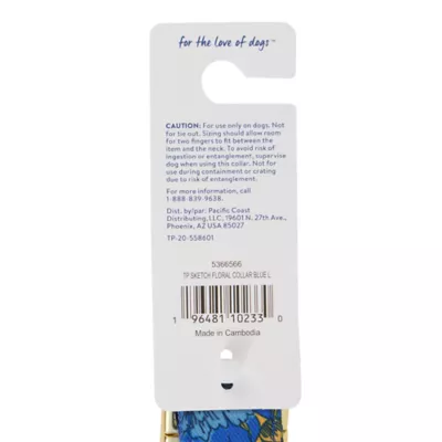 Product Top Paw® Sketch Floral Dog Collar