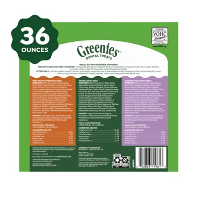 Greenies Triple Flavor Dental Treat Variety Pack 36 OZ - Image 10