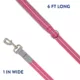 Product Top Paw® Reflective Dog Leash 6Ft x 1IN