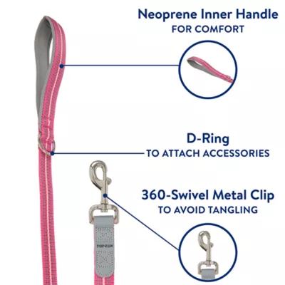 Product Top Paw® Reflective Dog Leash 6Ft x 1IN
