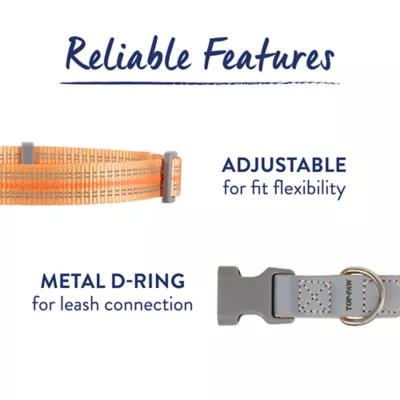 Top Paw® Reflective Dog Collar, Adjustable, Comfortable, Durable, Multiple Sizes, Multiple Colors - Image 3