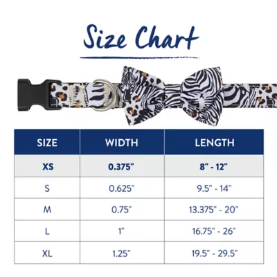 Top Paw® Blue Animal Dog Collar with Bow - Image 5