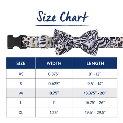 Top Paw® Blue Animal Dog Collar with Bow - Image 5
