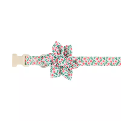 Top Paw® Rosebud Dog Collar with Bow - Image 1