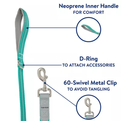 Product Top Paw® Reflective Dog Leash 6Ft x 1IN