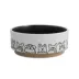Top Paw® Black & White Dog Paw Ceramic Dog Bowl image thumbnail 1