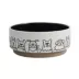 Top Paw® Black & White Dog Paw Ceramic Dog Bowl image thumbnail 1