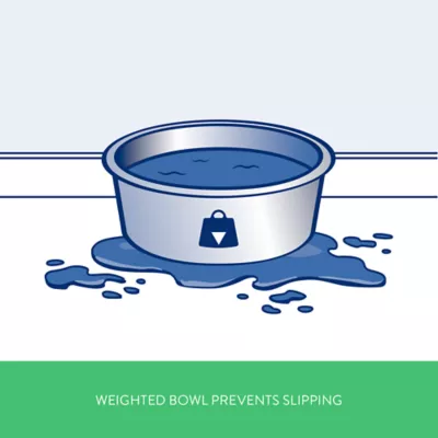 Top Paw® Black & White Dog Paw Ceramic Dog Bowl - Image 2