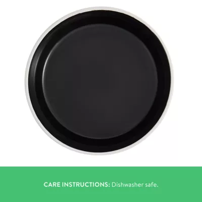 Top Paw® Black & White Dog Paw Ceramic Dog Bowl - Image 4