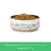 Top Paw® Black & White Dog Paw Ceramic Dog Bowl image thumbnail 5