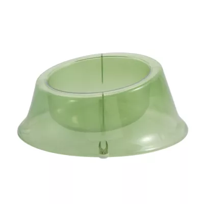 Whisker City® Green Elevated Plastic Cat Bowl - Image 1