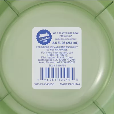 Whisker City® Green Elevated Plastic Cat Bowl - Image 6