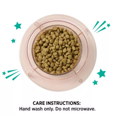 Whisker City® Green Elevated Plastic Cat Bowl - Image 3