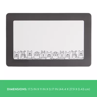 Top Paw® Black & White Dog Face Placemat - Image 4
