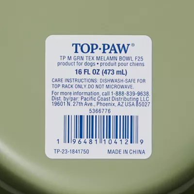 Top Paw® Textured Melamine Dog Bowl - Image 7