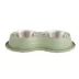 Top Paw® Green Melamine & Stainless Steel Double Dog Bowl, 60 oz image thumbnail 1