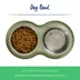 Top Paw® Green Melamine & Stainless Steel Double Dog Bowl, 60 oz image thumbnail 2