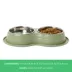 Top Paw® Green Melamine & Stainless Steel Double Dog Bowl, 60 oz image thumbnail 4
