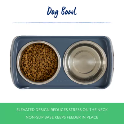 Top Paw® Blue Elevated Feeder - Image 2