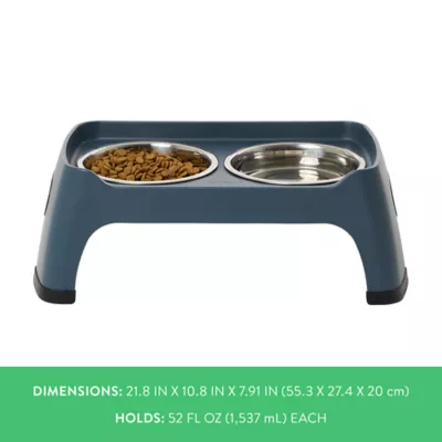 Top Paw® Blue Elevated Feeder - Image 4