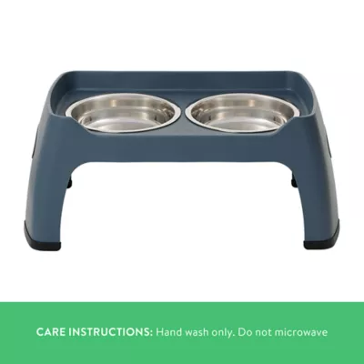 Product Top Paw® Blue Elevated Feeder