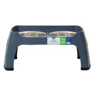 Product Top Paw® Blue Elevated Feeder