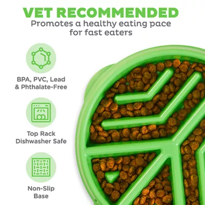Product Outward Hound Fun Feeder Slow Bowl Peace
