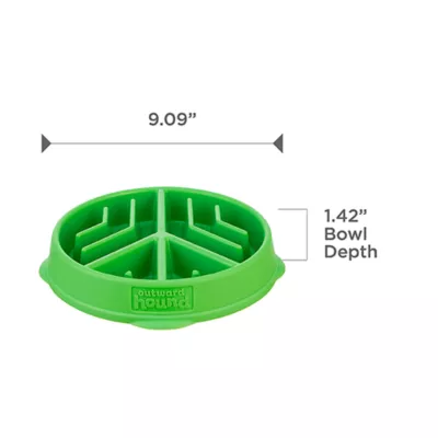 Product Outward Hound Fun Feeder Slow Bowl Peace