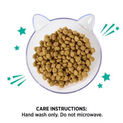 Whisker City® Pink Motif Elevated Cat Bowl - Image 3