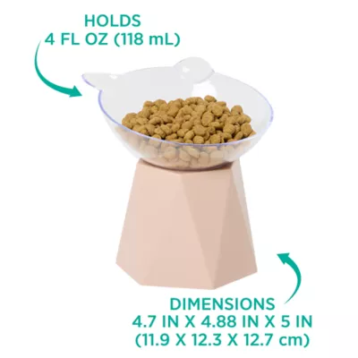 Whisker City® Pink Motif Elevated Cat Bowl - Image 4