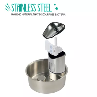 Product Whisker City® Stainless Steel Fountain