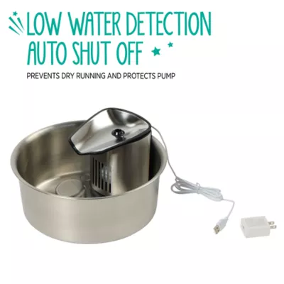 Product Whisker City® Stainless Steel Fountain