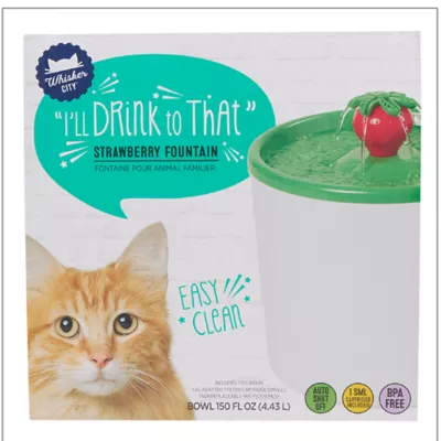 Product Whisker City® Strawberry Drinking Fountain