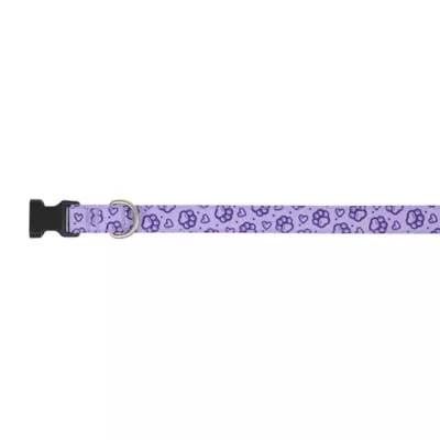 Top Paw® Purple Paw Print Dog Collar - Image 1