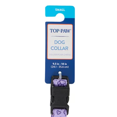 Product Top Paw® Purple Paw Print Dog Collar