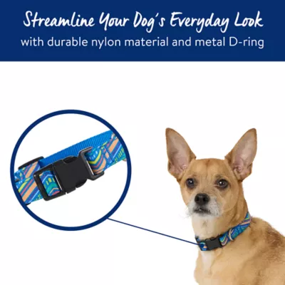 Top Paw® Retro Striped Dog Collar - Image 2