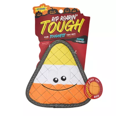 Product Joyhound® Rip Roarin' Candy Corn Squeaker Dog Toy - Tough Plush