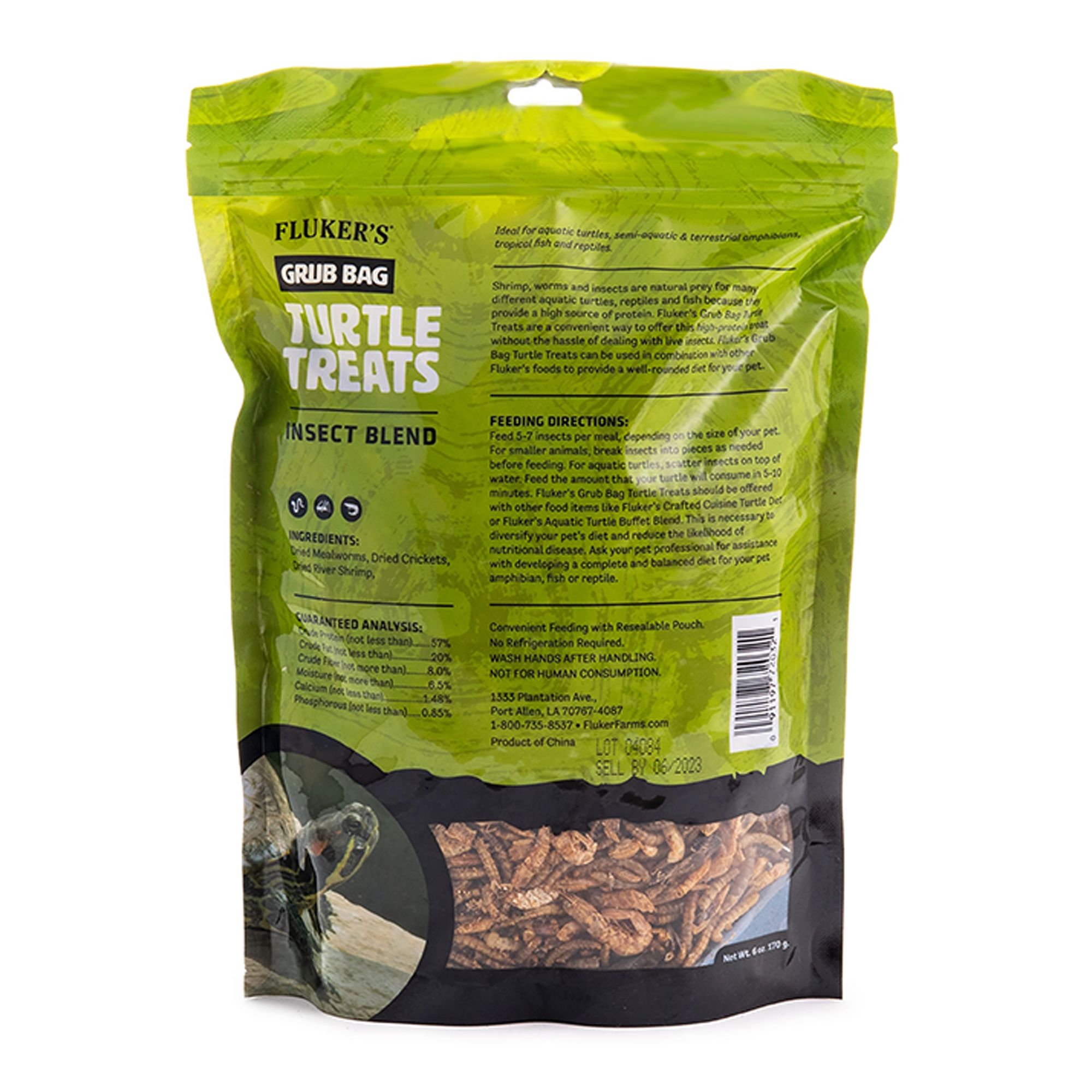 Fluker's® Turtle Treats Grub Bag Insect Blend - Aquatic Turtle Treat - thumbnail 2