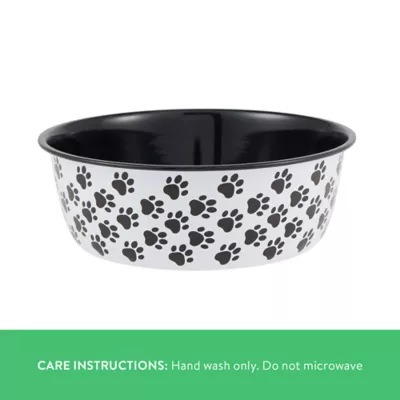 Product Top Paw® Novelty Paws Stainless Steel Dog Bowl