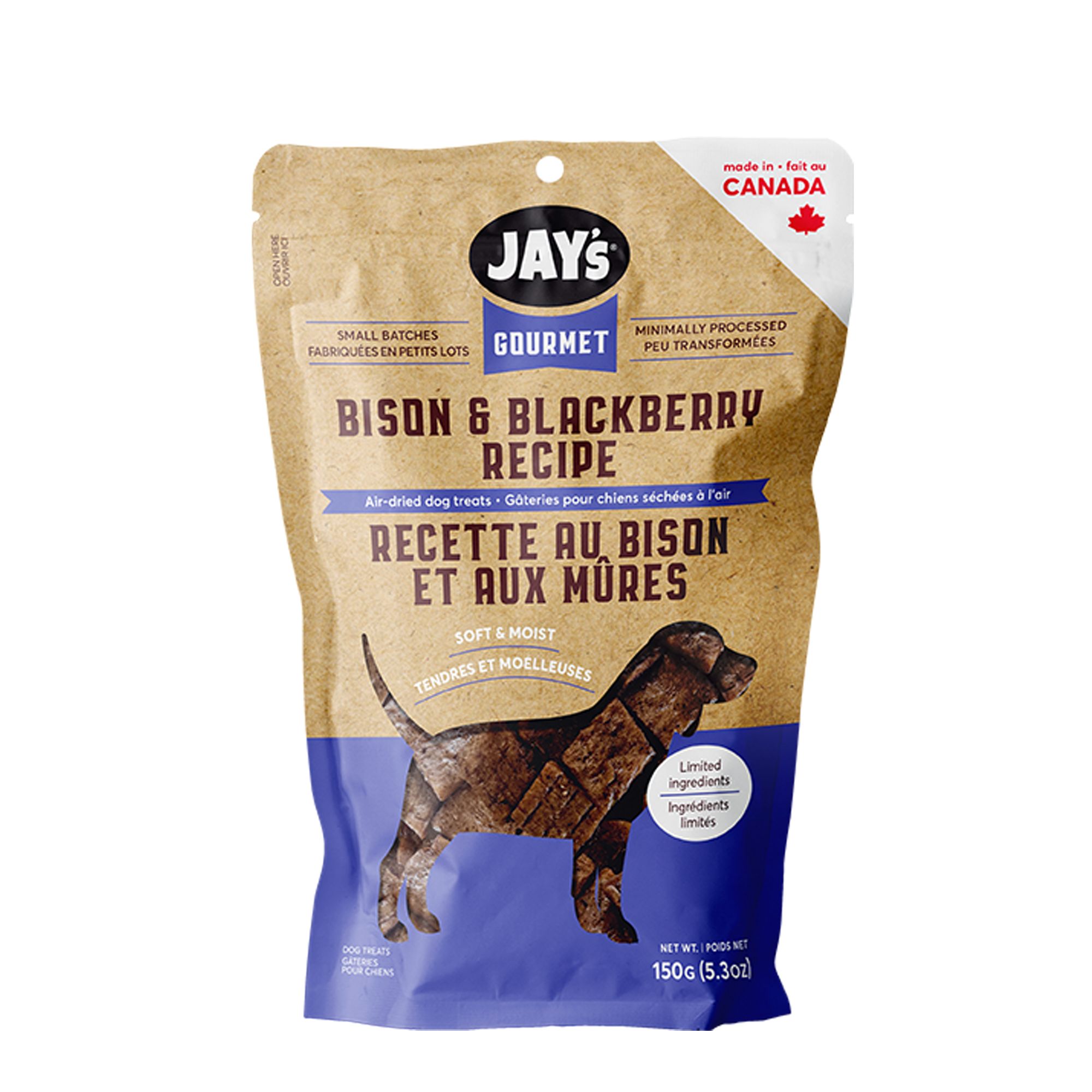 JAY'S GOURMET Dog Treats Bison Blackberry