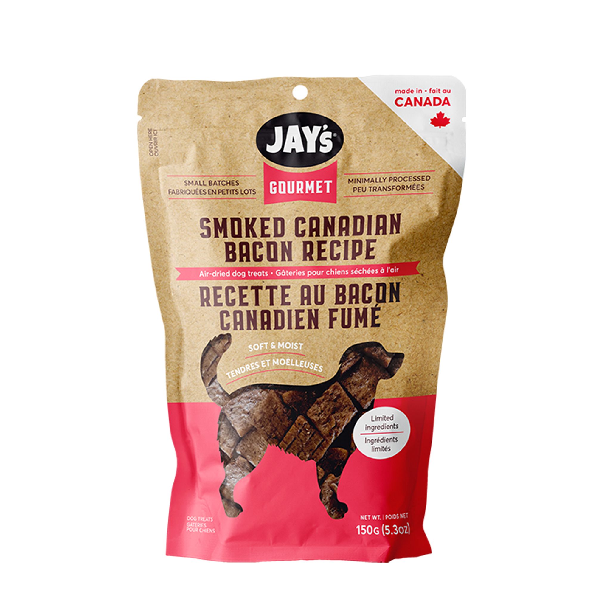 JAY'S GOURMET Dog Treats - Smoked Canadian Bacon