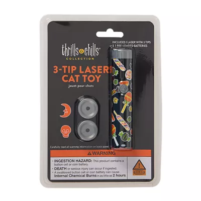 Product Thrills & Chills® 3 Tip Laser Cat Toy Halloween Themed