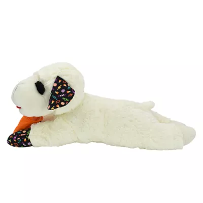 Product Multipet® Jumbo Lamb Chop Holding a Trick Or Treat Bag with Candy Pattern 24"