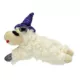 Product Multipet® Halloween Lamb Chop with a Spider Web Witch Hat and Shiny Black Paws and Ears 6"