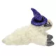 Product Multipet® Halloween Lamb Chop with a Spider Web Witch Hat and Shiny Black Paws and Ears 6"