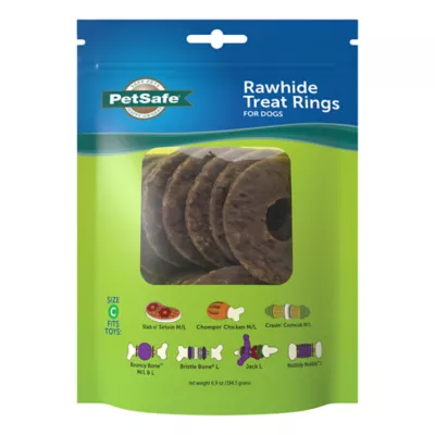 Product PetSafe® Busy Buddy® Rawhide Rings Dog Treat