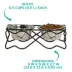 Whisker City® Black Steel Fish Stand Double Diner image thumbnail 4